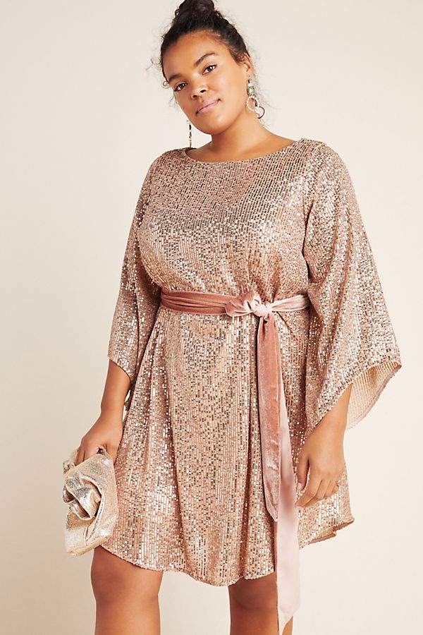 Anthropologie Starling Sequined Tunic